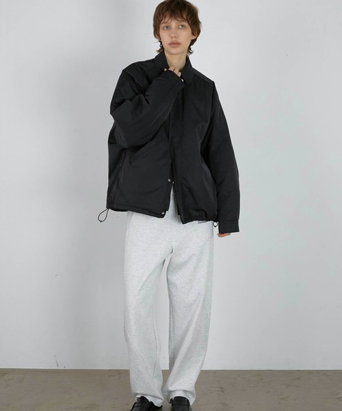 セール】【LA PEAU DE GEM】zip puff blouson/ジップパフブルゾン