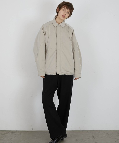 セール】【LA PEAU DE GEM】zip puff blouson/ジップパフブルゾン