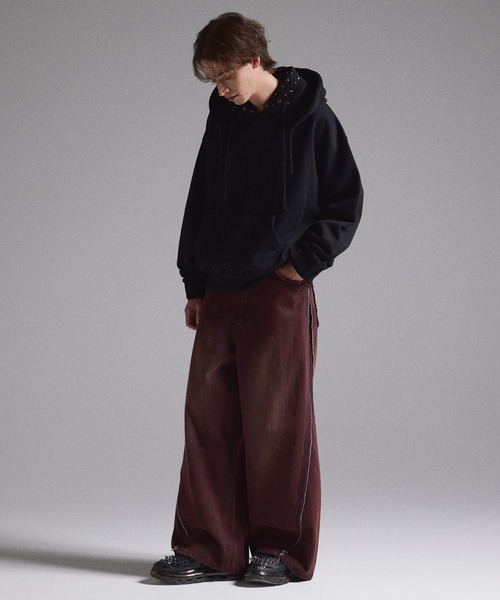 GRANCY】ZipDesign Buggy DenimPants / ジップデザイン バギーデニム