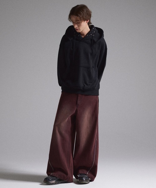 GRANCY】ZipDesign Buggy DenimPants / ジップデザイン バギーデニム