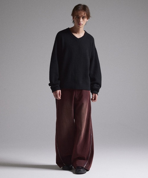 GRANCY】ZipDesign Buggy DenimPants / ジップデザイン バギーデニム