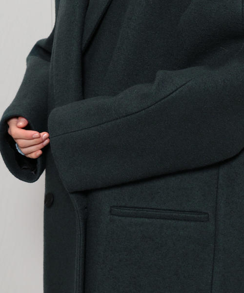 ATON（エイトン）の「＜ATON＞BOUMOU MELTON CHESTER COAT/コート