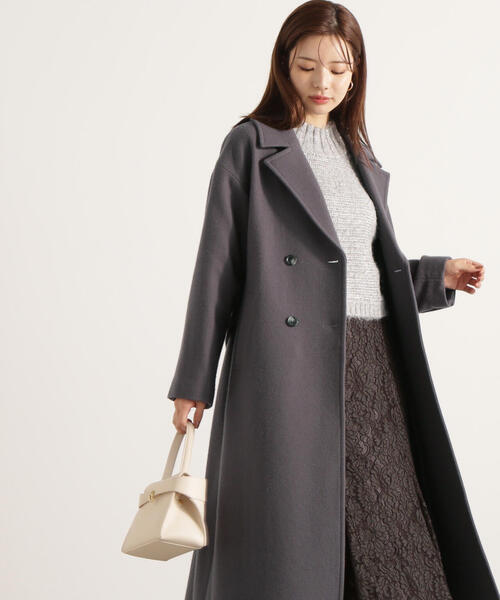 ダブル釦チェスターコート / 1215252002（ステンカラーコート
