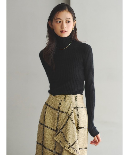 ツイードラップスカート（スカート）｜anuans（アニュアンス）の