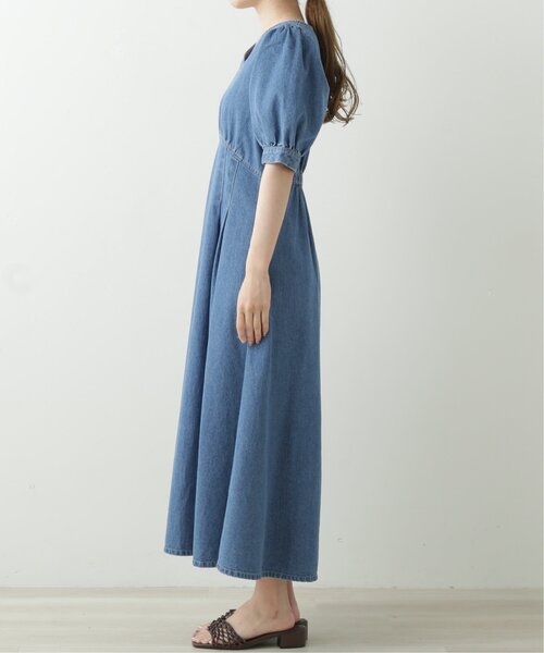 RAY CASSIN（レイカズン）の「デニムボリュームスリーブワンピース