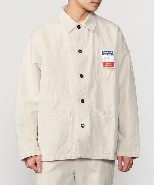 VETRA（ベトラ）の「VETRA | コットンリネン カバーオールジャケット