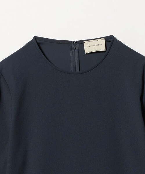 セール】バックサテン レースコンビ ブラウス ‐ウォッシャブル