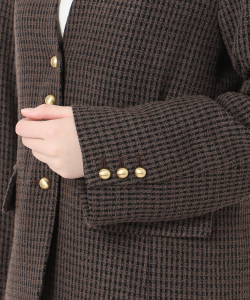 SLOBE IENA（スローブイエナ）の「ループツイードVネックジャケット