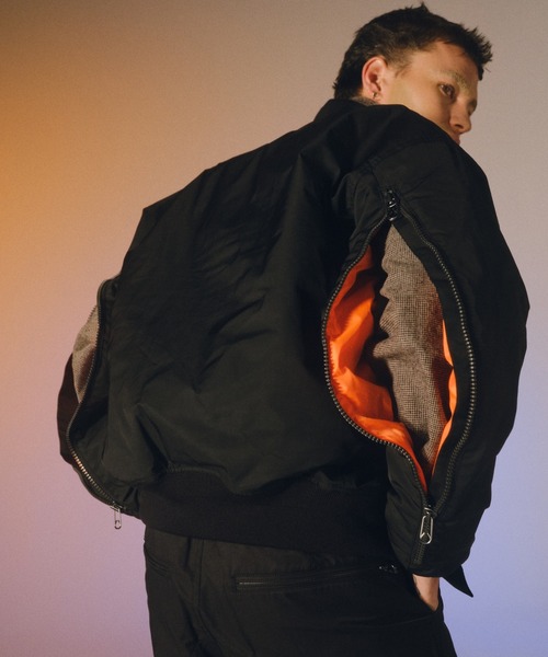 BAL（バル）の「【2022秋冬】ZIP SLEEVE BOMBER JACKET（MA-1）」 - WEAR