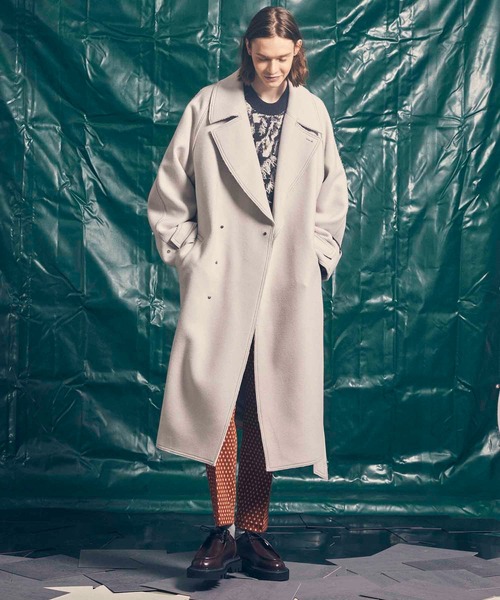 ユニセックスアイテム》SUPER140Sウールカットオフステッチダブル