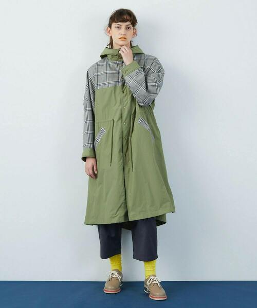 FRAPBOIS（フラボア）の「チェックモッズ コート（その他アウター