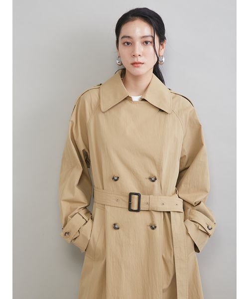 撥水オーバーサイズトレンチコート（トレンチコート）｜Mila Owen