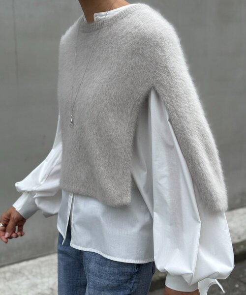 セール】ファーニットポンチョ（ニット/セーター）｜BEARDSLEY