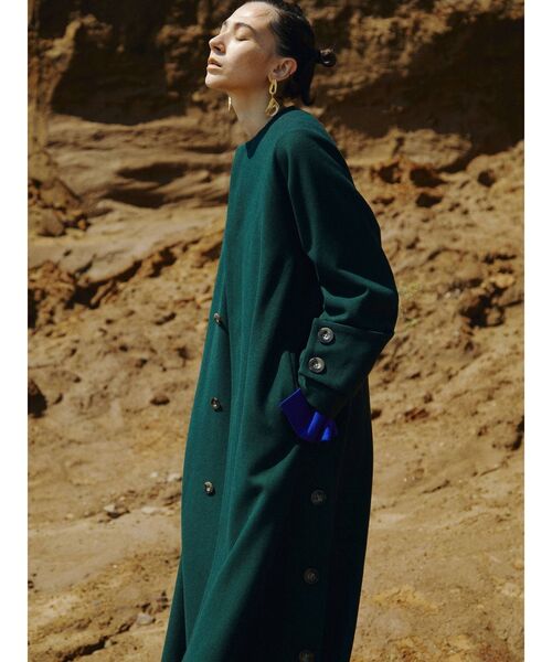 UN3D.（アンスリード）の「ノーカラーカフスコート（ノーカラーコート