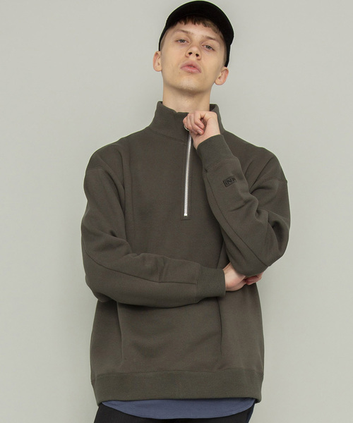 NUMBER (N)INE】《WEB限定》ビッグシルエットハーフジップスウェット