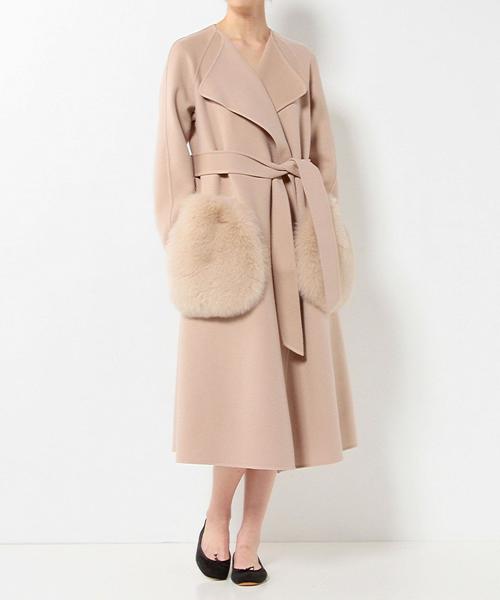 Drawer（ドゥロワー）の「DRAWER ファーポケットコート（その他