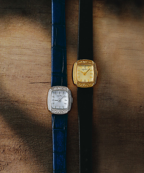 agete（アガット）の「カメレオンウォッチ革ベルト 【AGETE41YG時計