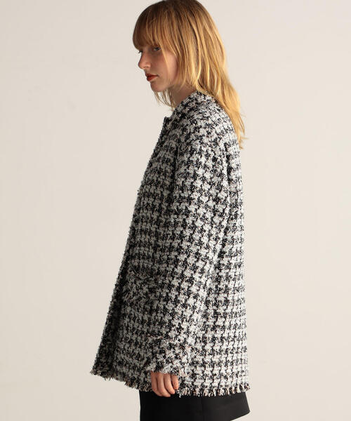 BACCA（バッカ）の「ハウンドトゥースツイード ワーカーズジャケット