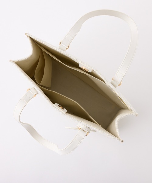 WEB限定/【LouLoumei】ハートチャーム付きトートバッグ／キャリーオン