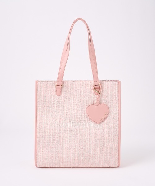 セール】WEB限定/【LouLoumei】ハートチャーム付きトートバッグ