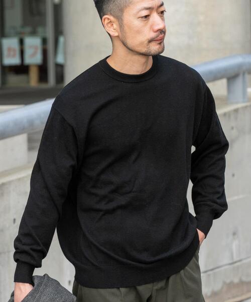 セール】『一部WEB限定カラー』綿カシミヤクルーネックニット（ニット