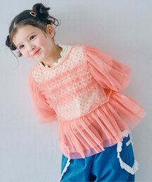 パフスリーブ」に該当するトップス（ピンク/桃色系）ファッション通販