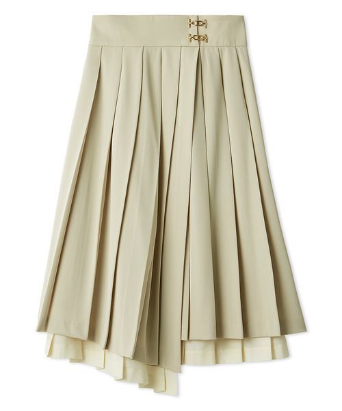 セール】プリーツレイヤードミディスカート（スカート）｜SNIDEL