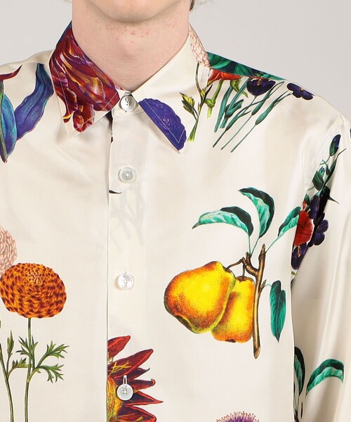 caban（キャバン）の「□CABaN シルクツイル IBIZAプリントシャツ