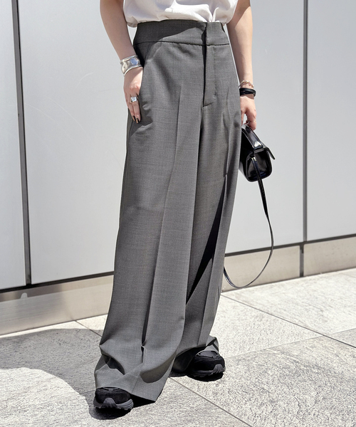 グレーワイドスラックス（スラックス）｜AP STUDIO（エーピー