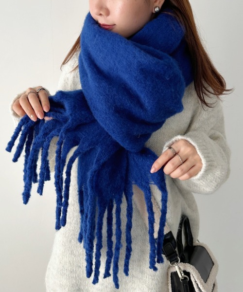 セール】ボリュームフリンジマフラー（マフラー）｜CLEA（クレア）の