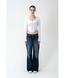 STRAIGHT CAT WASHING DENIM PANTS GRAY（デニムパンツ）｜SYNERJYN