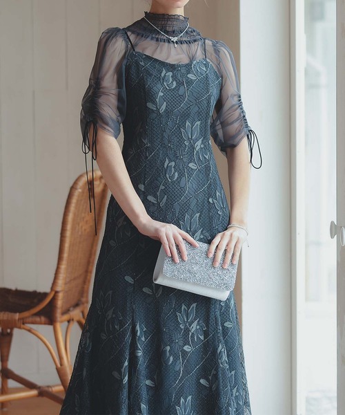 ブラウスセットフラワーレースドレス（ドレス）｜Dorry Doll（ドリー