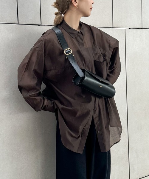 シアーオーバーサイズシャツ（シャツ/ブラウス）｜select MOCA by son