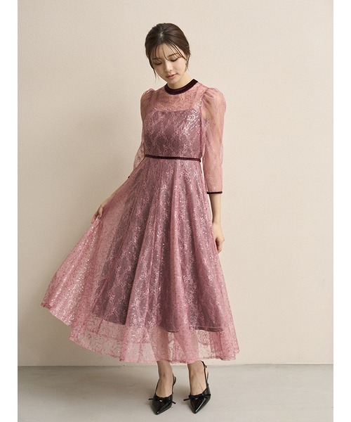 スパークルレースドレス（ドレス）｜SNIDEL（スナイデル）の