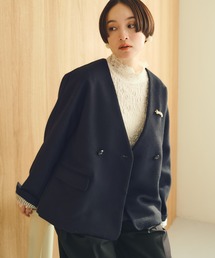 PUAL CE CIN｜ピュアルセシンのノーカラージャケット通販 - ZOZOTOWN