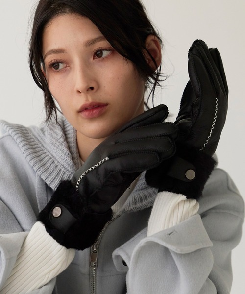 ムートンレザー手袋（手袋）｜sankyo shokai（サンキョウショウカイ