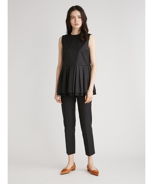 Mila Owen（ミラオーウェン）の「ペプラムブラウステーパードパンツ