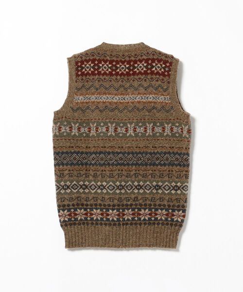 Jamieson's × BEAMS PLUS / 別注 Vee Neck Vest（ニット/セーター