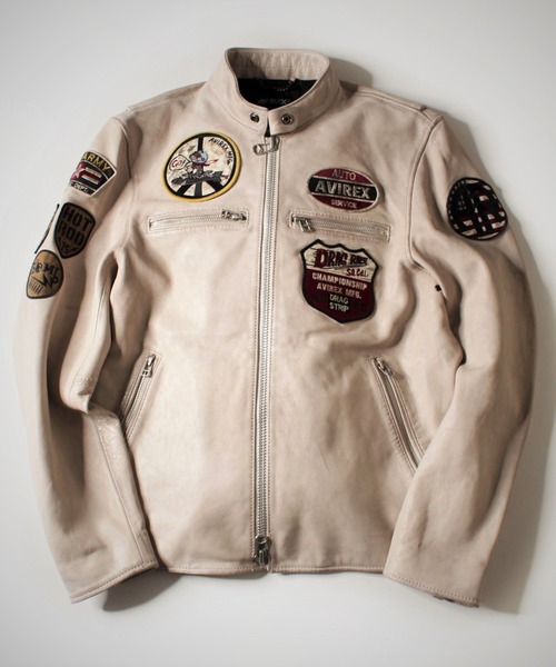 AVIREX（アヴィレックス）の「エイジド スタンド シングル ライダース