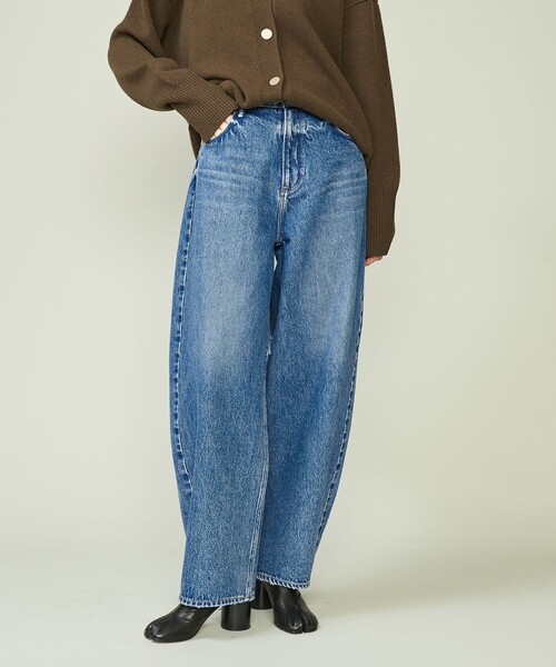 別注】＜upper hights for conte＞ デニムワイドパンツ DEUX②（デニム