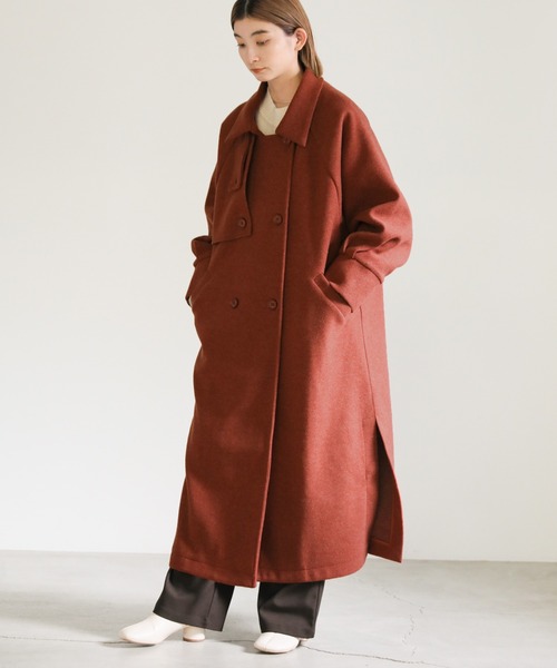 セール】スタンドネックラグランロングコート（その他アウター