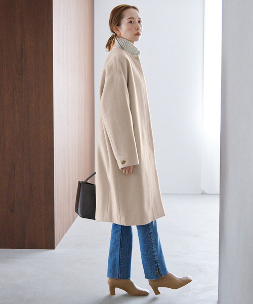 SLOBE IENA（スローブイエナ）の「シャギーノーカラーコート（その他