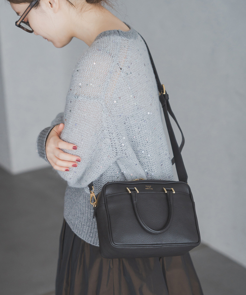 追加3》Manuel MILANO/マニュエルミラノ 別注 レザーバッグ MIDI