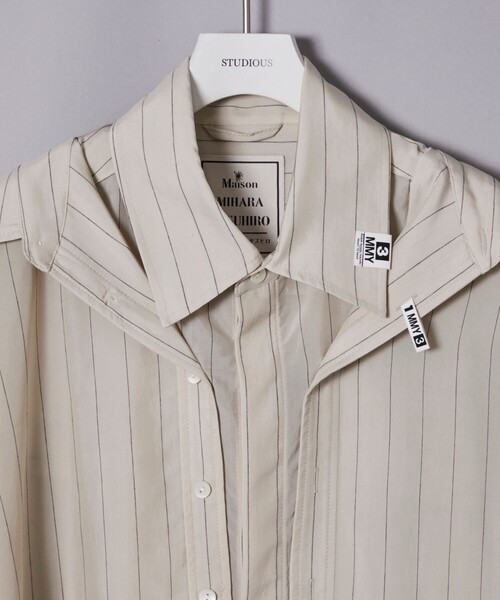 MIHARA YASUHIRO/ミハラヤスヒロ】DOUBLE LAYERED SHIRTS/ダブル