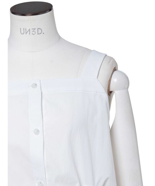 UN3D.（アンスリード）の「ヘムギャザーシャツキャミソール