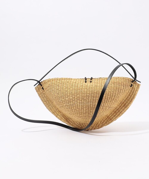 セール】INES BRESSAND MEDIUME WALNUT ショルダーバッグ（かごバッグ