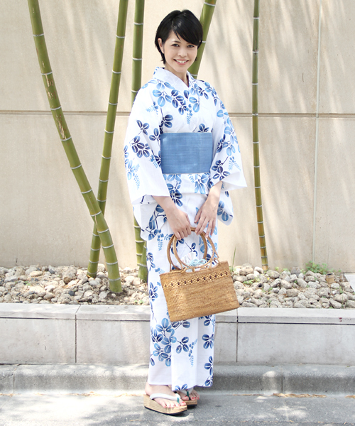 UNITED ARROWS（ユナイテッドアローズ）の「竺仙 綿絽白地 萩 浴衣