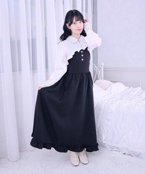 Pal elfy（パルエルフィー）の「ワンピース＋シャツボレロ（ワンピース