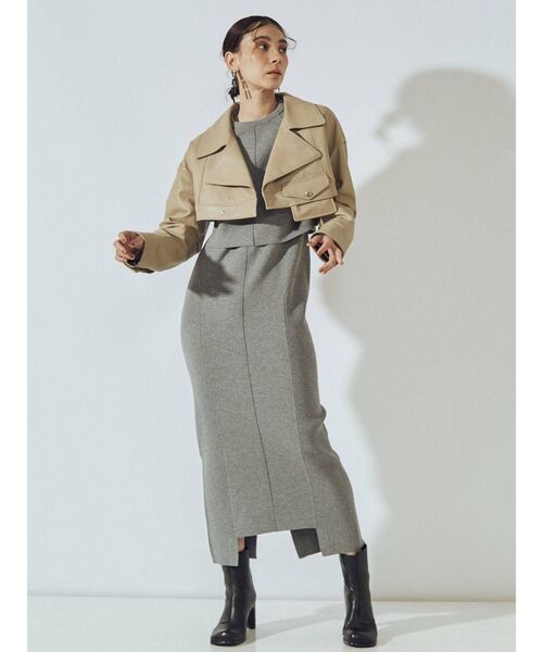 UN3D.（アンスリード）の「ショートレザーライダース（ライダース