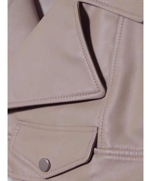 UN3D.（アンスリード）の「ショートレザーライダース（ライダース